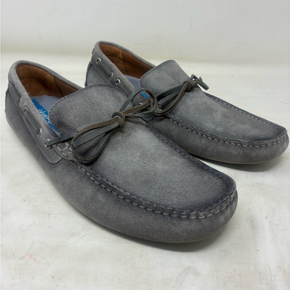 johnnie-O Charcoal Suede Loafers
